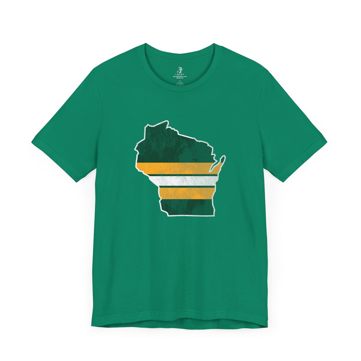 Wisconsin Stripes State Green Bay Football Unisex Short Sleeve T-Shirt