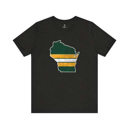 Wisconsin Stripes State Green Bay Football Unisex Short Sleeve T-Shirt