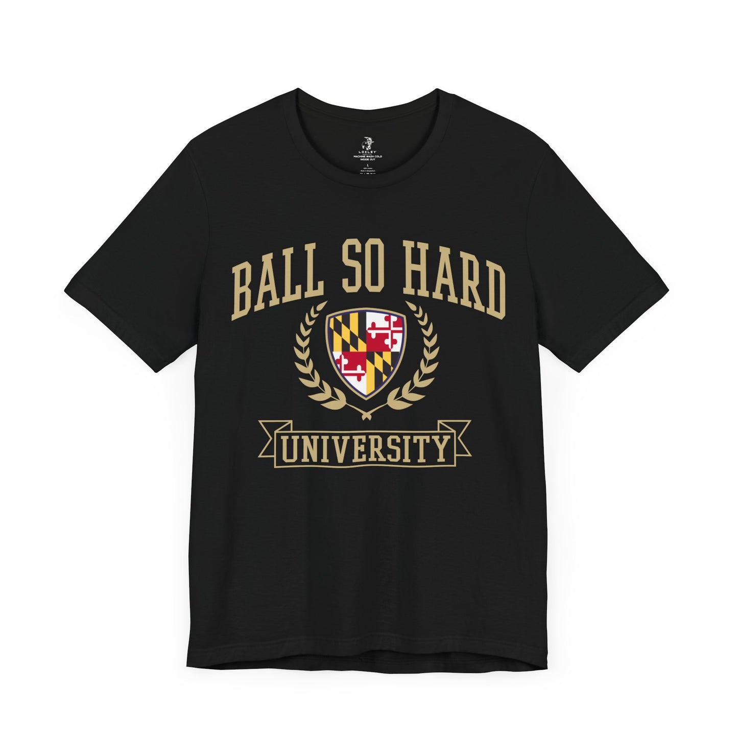 Ball So Hard University Raven Football Tailgate Unisex Short Sleeve T-Shirt