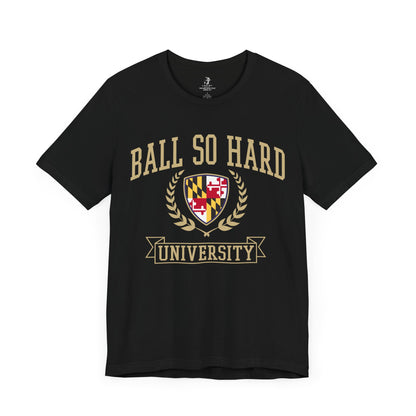 Ball So Hard University Raven Football Tailgate Unisex Short Sleeve T-Shirt