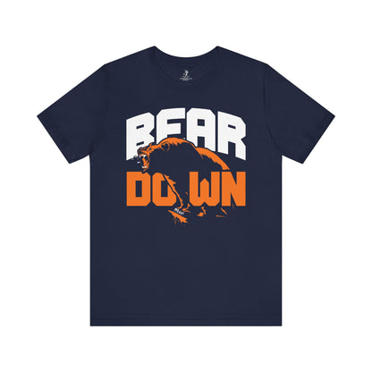 Bear Down Football Chicago Tailgate Unisex Short Sleeve T-Shirt