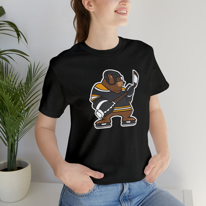 Hockey Bear Unisex Short Sleeve Softstyle T-Shirt