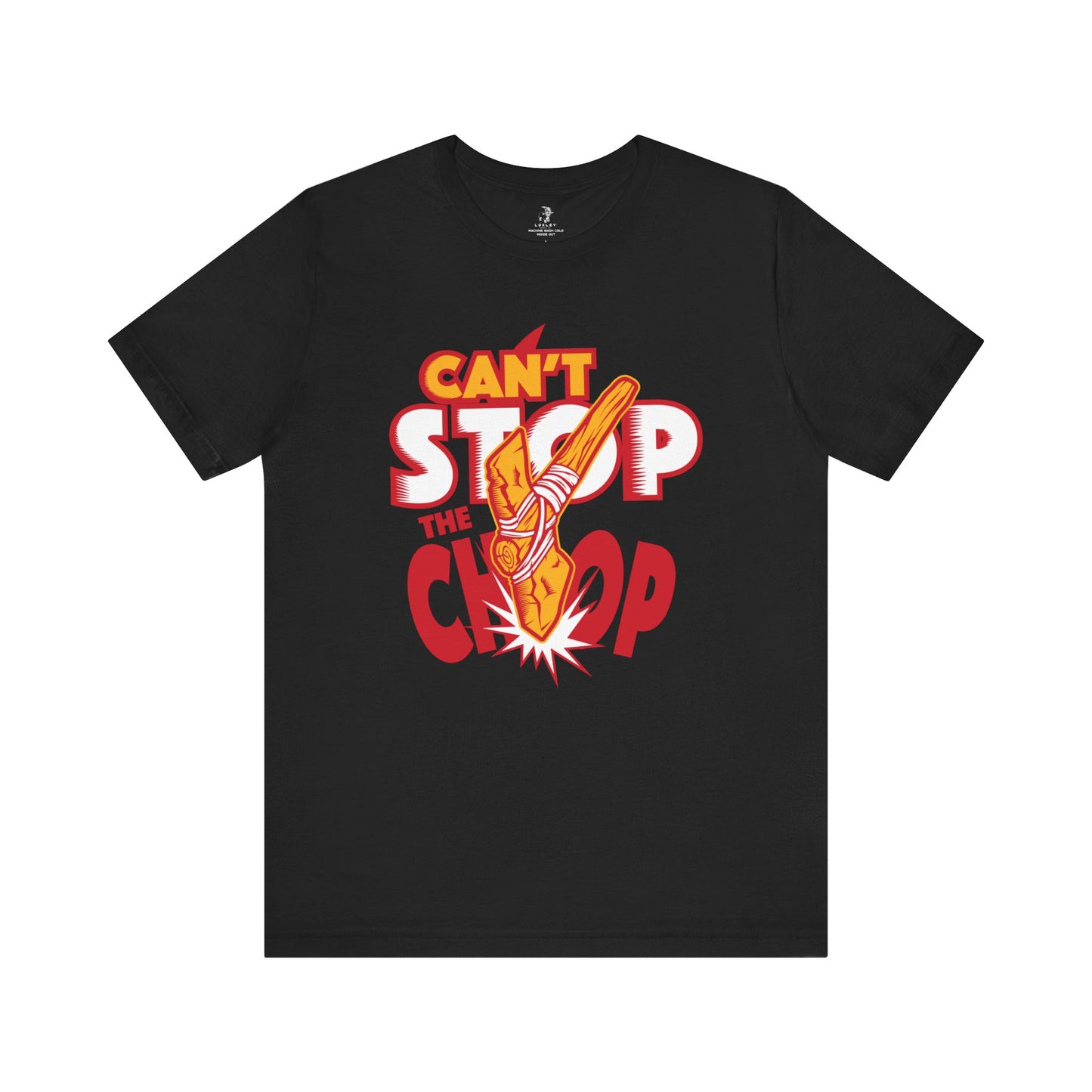 KC Can't Stop the Chop Football Sunday Tailgate Unisex Short Sleeve T-Shirt