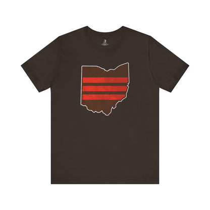 Ohio Browns State Football Sunday Tailgate Unisex Short Sleeve T-Shirt