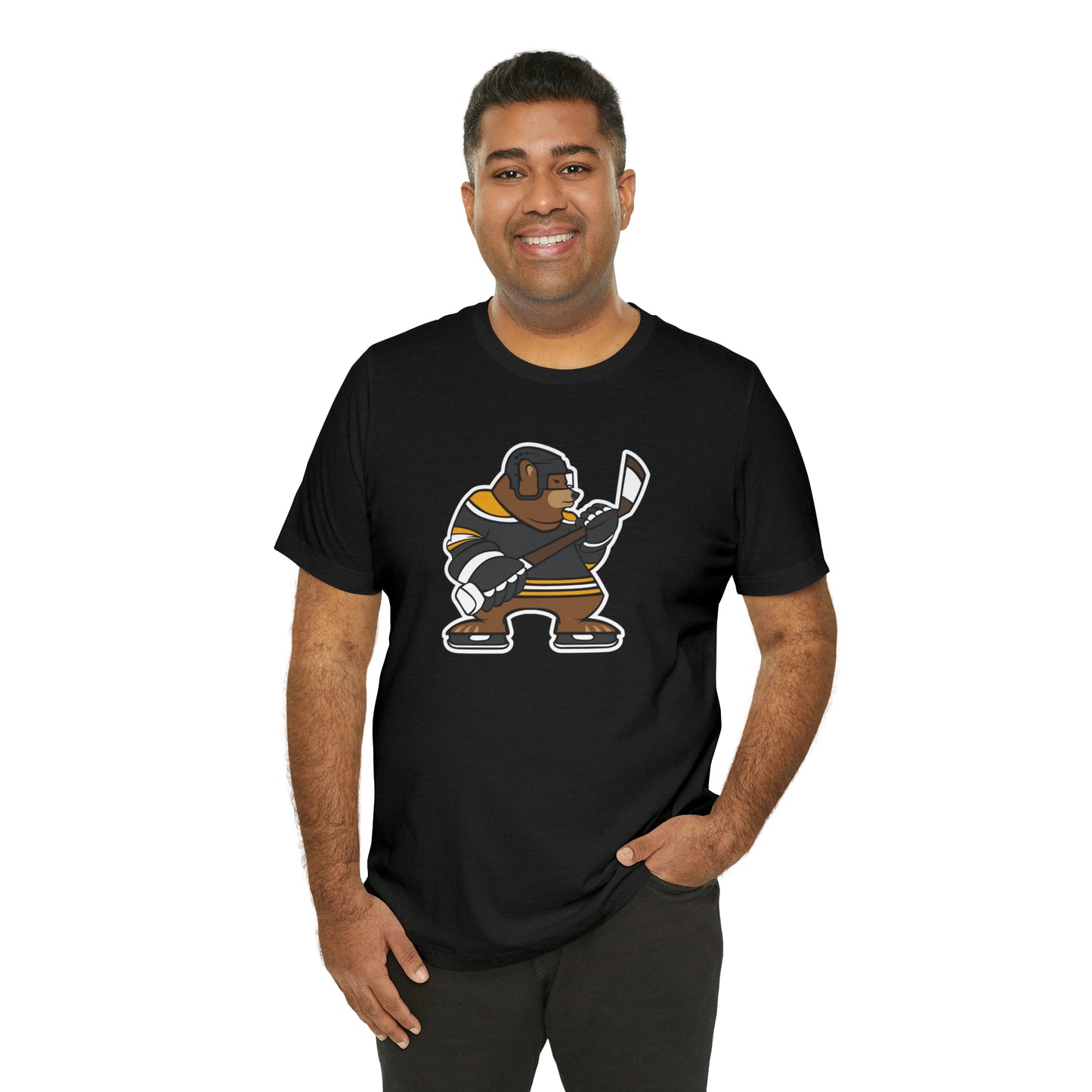 Hockey Bear Unisex Short Sleeve Softstyle T-Shirt