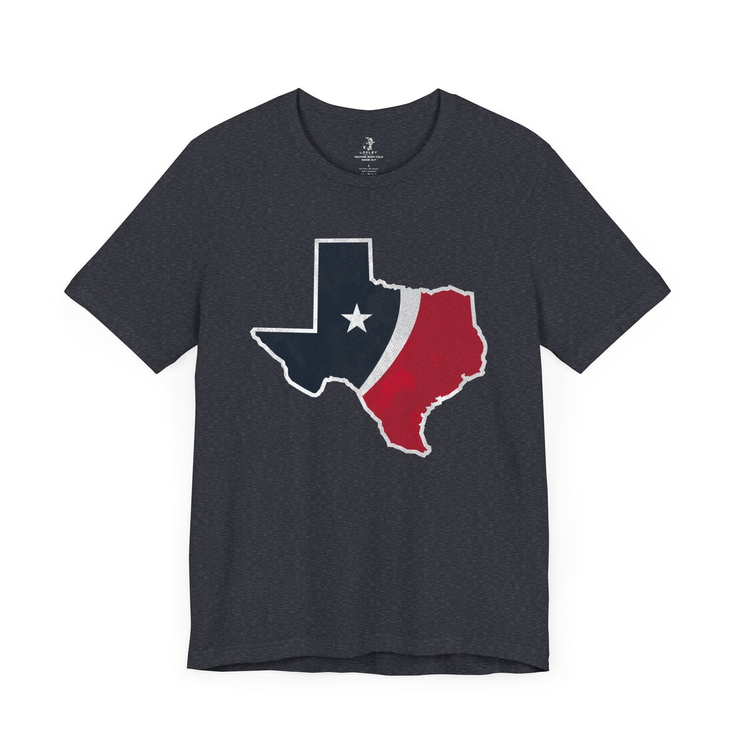Texans State Stripes Football Tailgate Unisex Short Sleeve T-Shirt