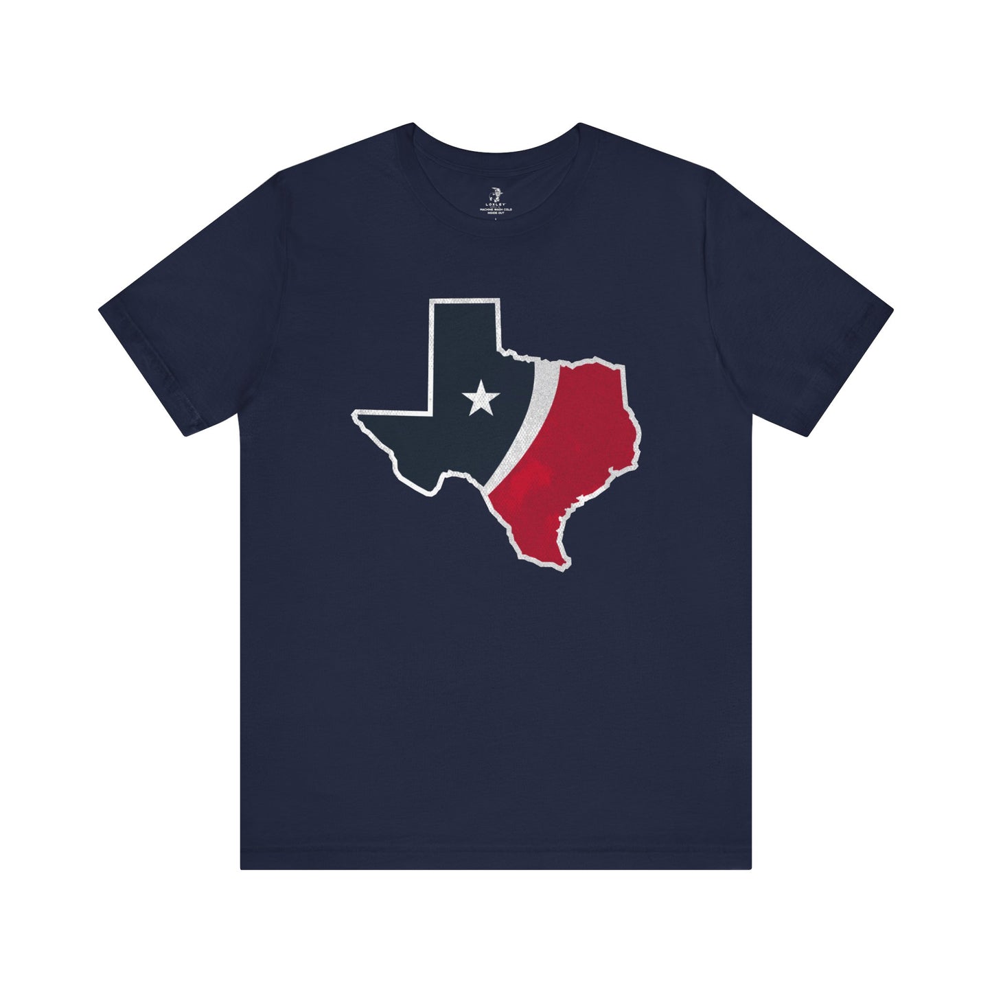 Texans State Stripes Football Tailgate Unisex Short Sleeve T-Shirt