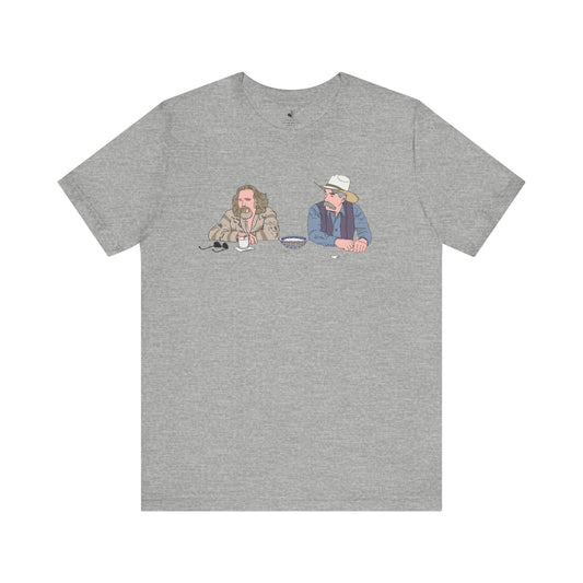 The Stranger and Dude Big LeBowski Unisex Short Sleeve T-Shirt