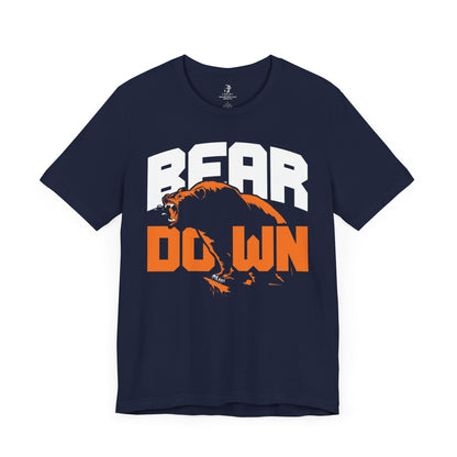 Bear Down Football Chicago Tailgate Unisex Short Sleeve T-Shirt