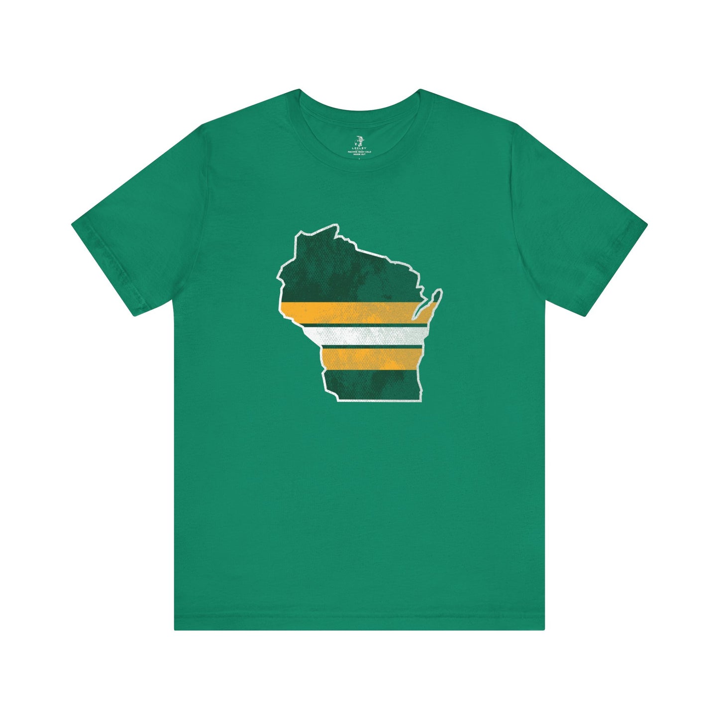 Wisconsin Stripes State Green Bay Football Unisex Short Sleeve T-Shirt