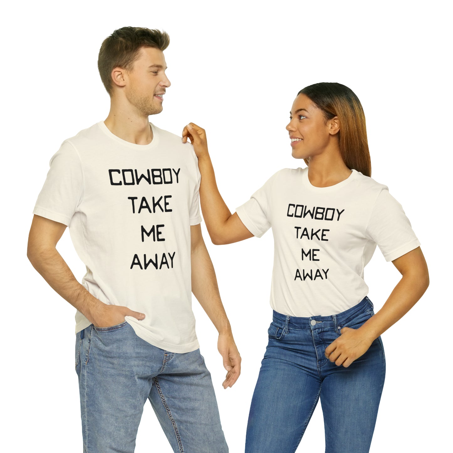 Cowboy Take Me Away Unisex Short Sleeve Ringspun Softstyle T-Shirt