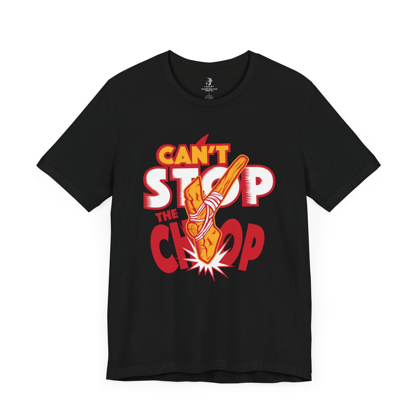 KC Can't Stop the Chop Football Sunday Tailgate Unisex Short Sleeve T-Shirt
