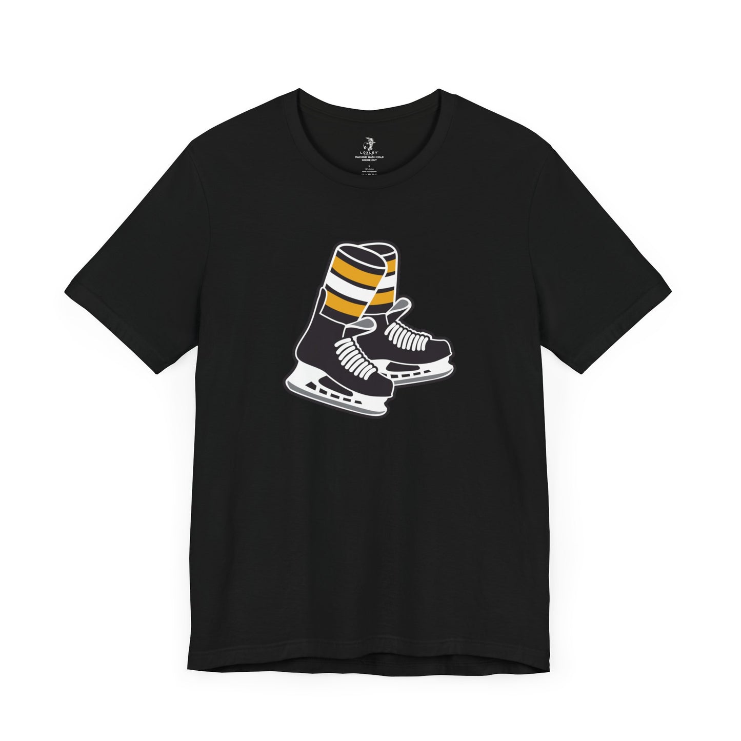 Bruins Socks Ice Hockey Unisex Short Sleeve T-Shirt