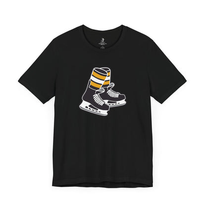 Bruins Socks Ice Hockey Unisex Short Sleeve T-Shirt