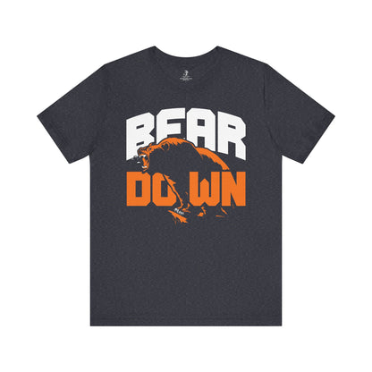 Bear Down Football Chicago Tailgate Unisex Short Sleeve T-Shirt