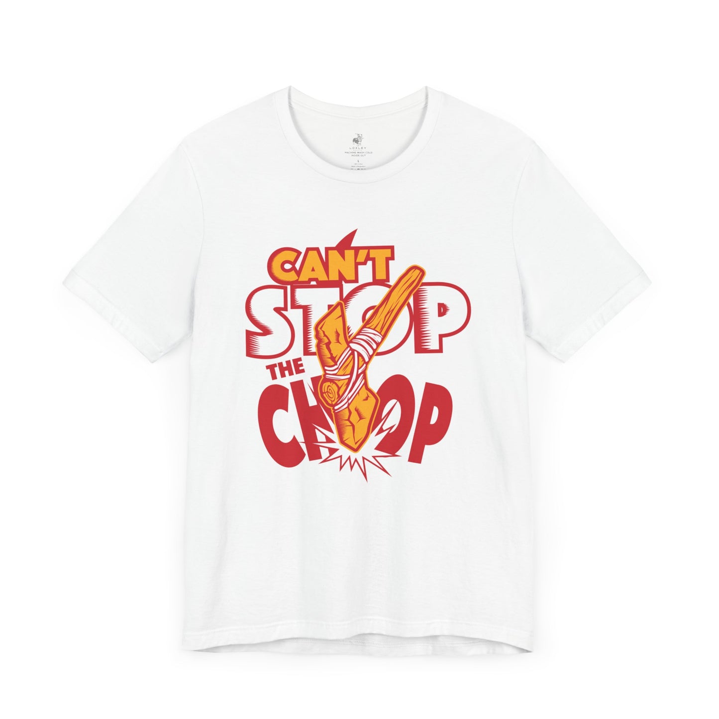 KC Can't Stop the Chop Football Sunday Tailgate Unisex Short Sleeve T-Shirt