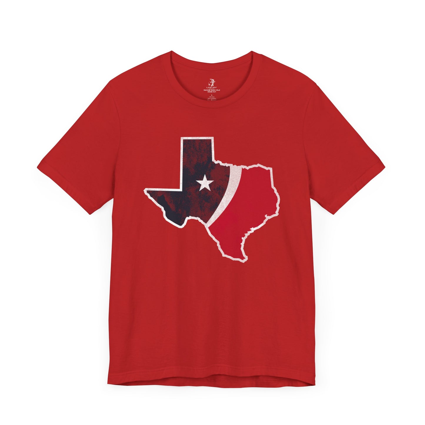 Texans State Stripes Football Tailgate Unisex Short Sleeve T-Shirt