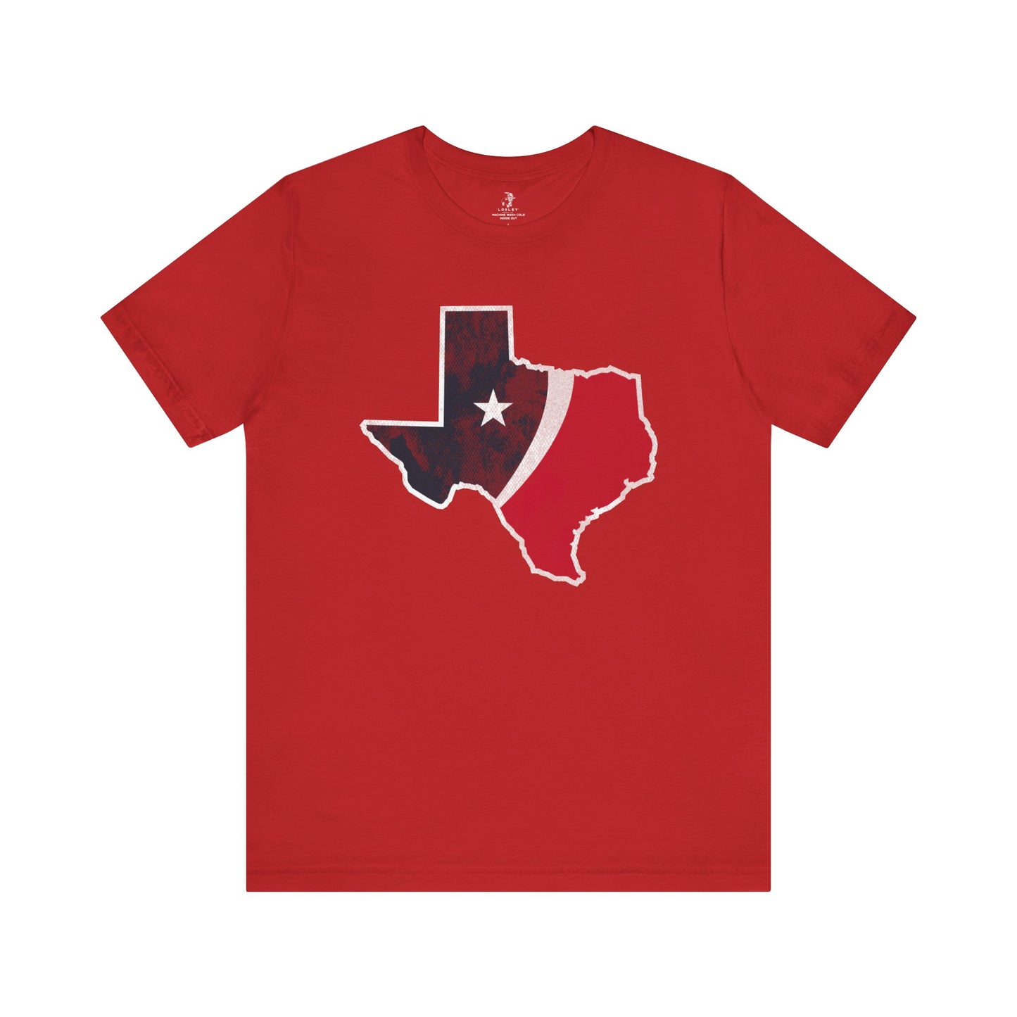 Texans State Stripes Football Tailgate Unisex Short Sleeve T-Shirt
