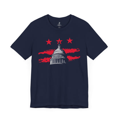 America's Capital Independence Day Fourth of July Unisex Short Sleeve Shirt