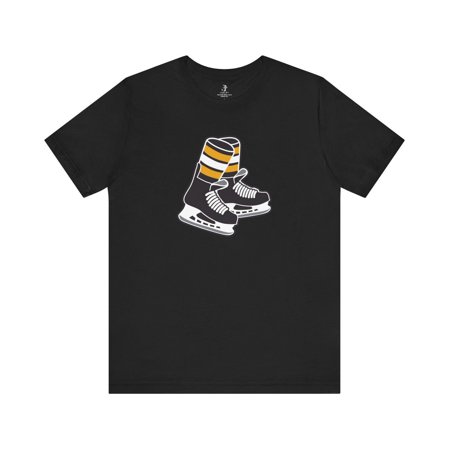 Bruins Socks Ice Hockey Unisex Short Sleeve T-Shirt