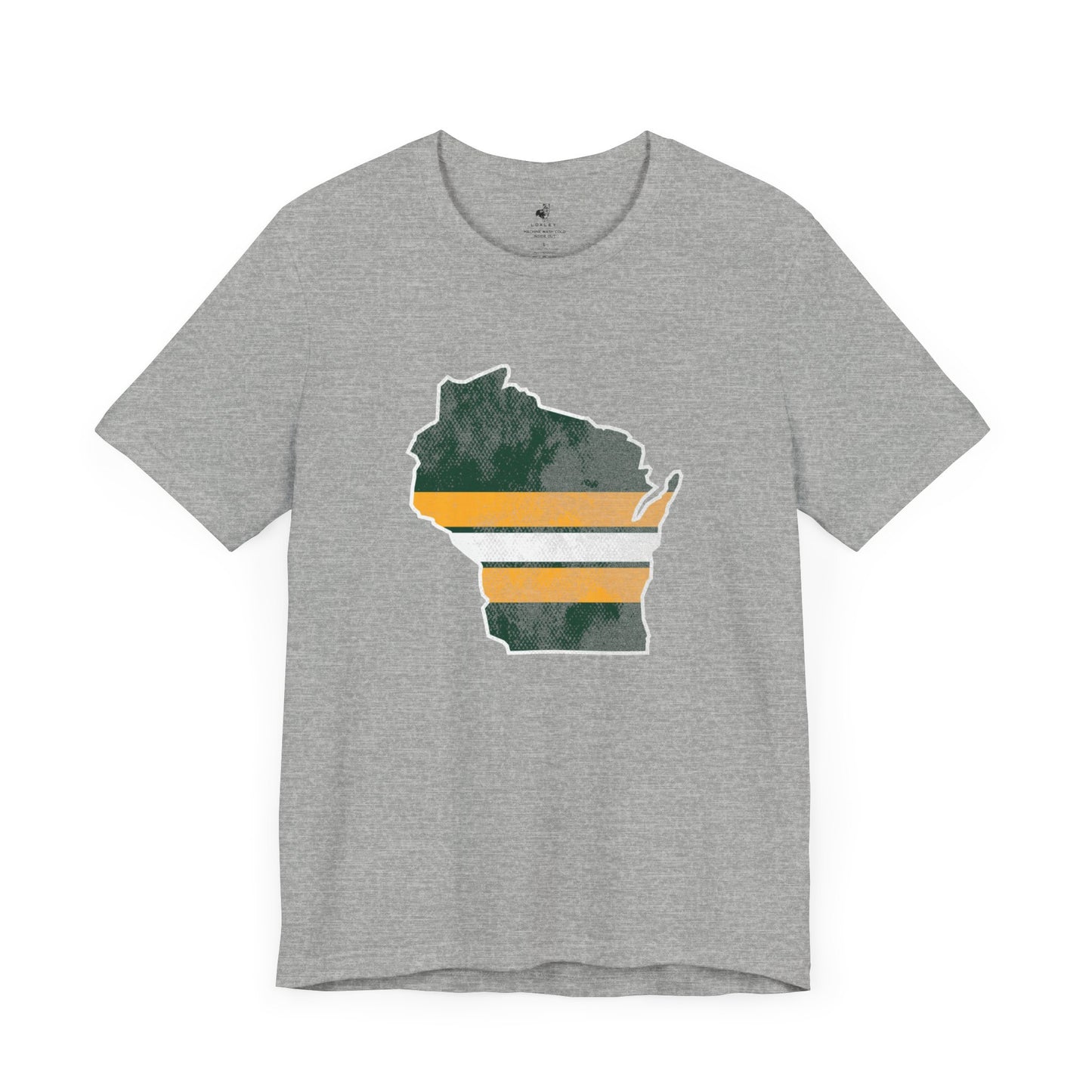 Wisconsin Stripes State Green Bay Football Unisex Short Sleeve T-Shirt