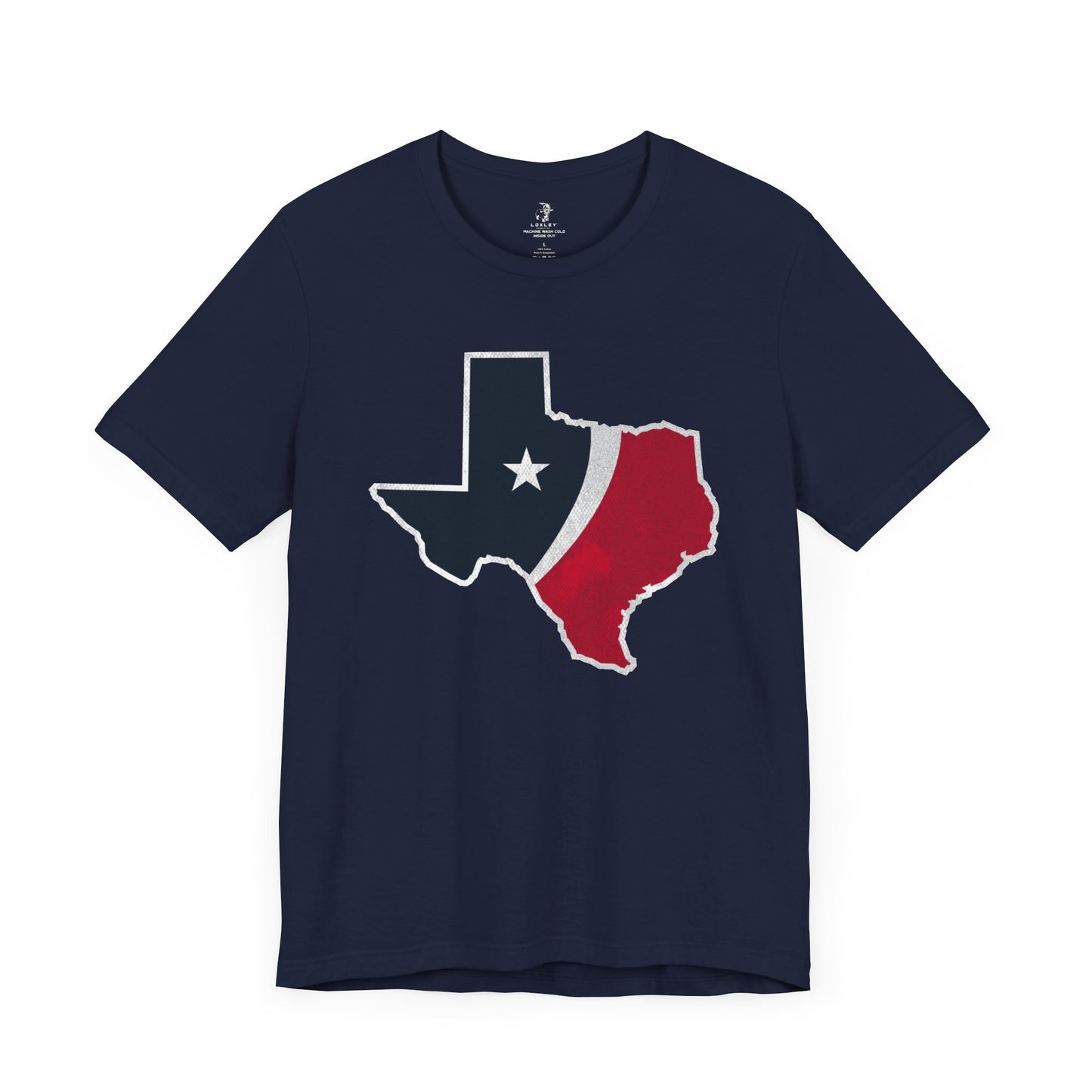 Texans State Stripes Football Tailgate Unisex Short Sleeve T-Shirt