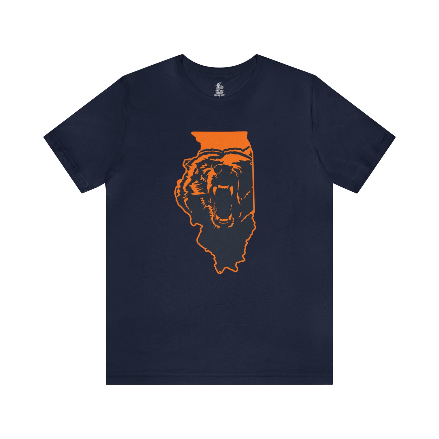Illinois Bear State Chicago Football Sunday Tailgating Unisex Short Sleeve Jersey T-Shirt