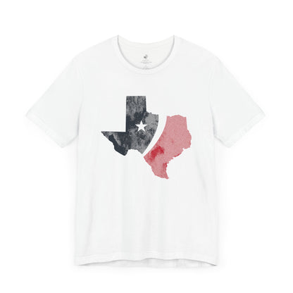 Texans State Stripes Football Tailgate Unisex Short Sleeve T-Shirt