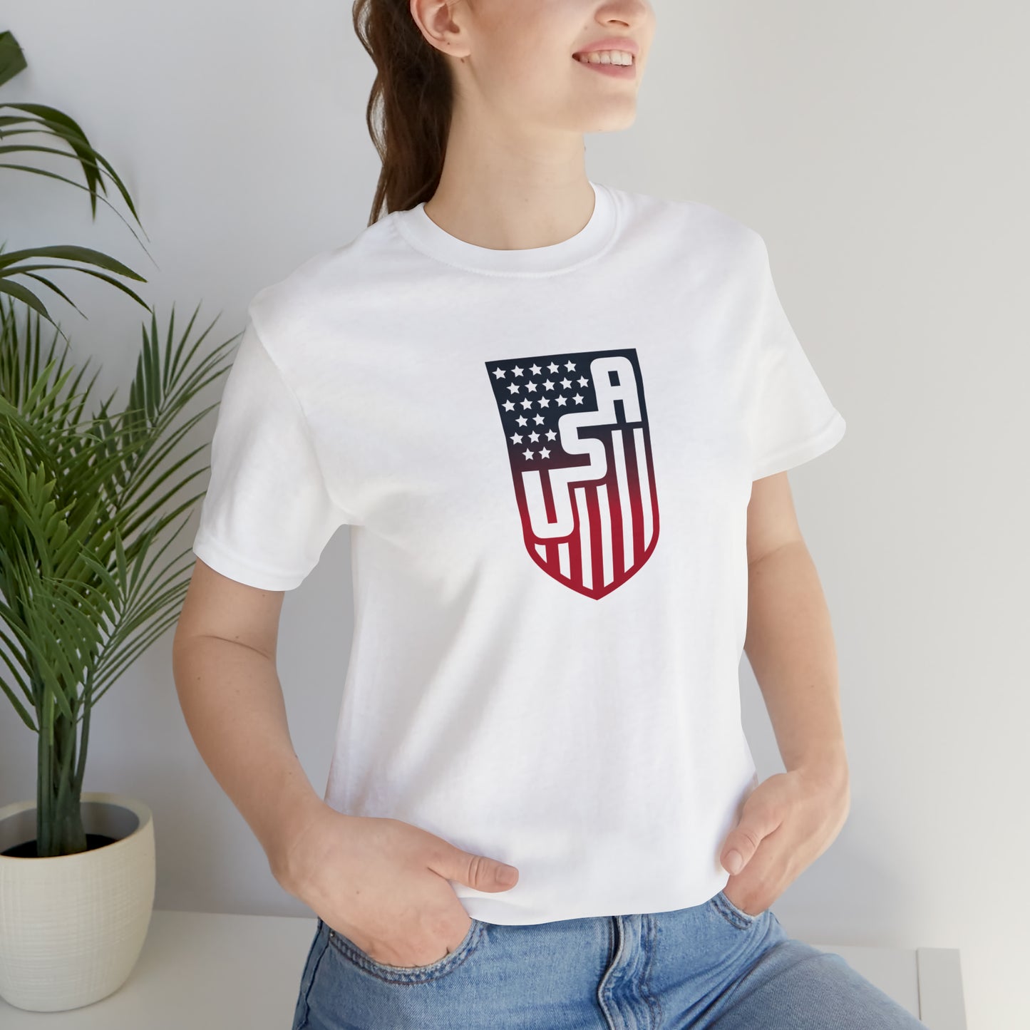 USA Crest Unisex Short Sleeve Softstyle T-Shirt