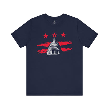 America's Capital Independence Day Fourth of July Unisex Short Sleeve Shirt