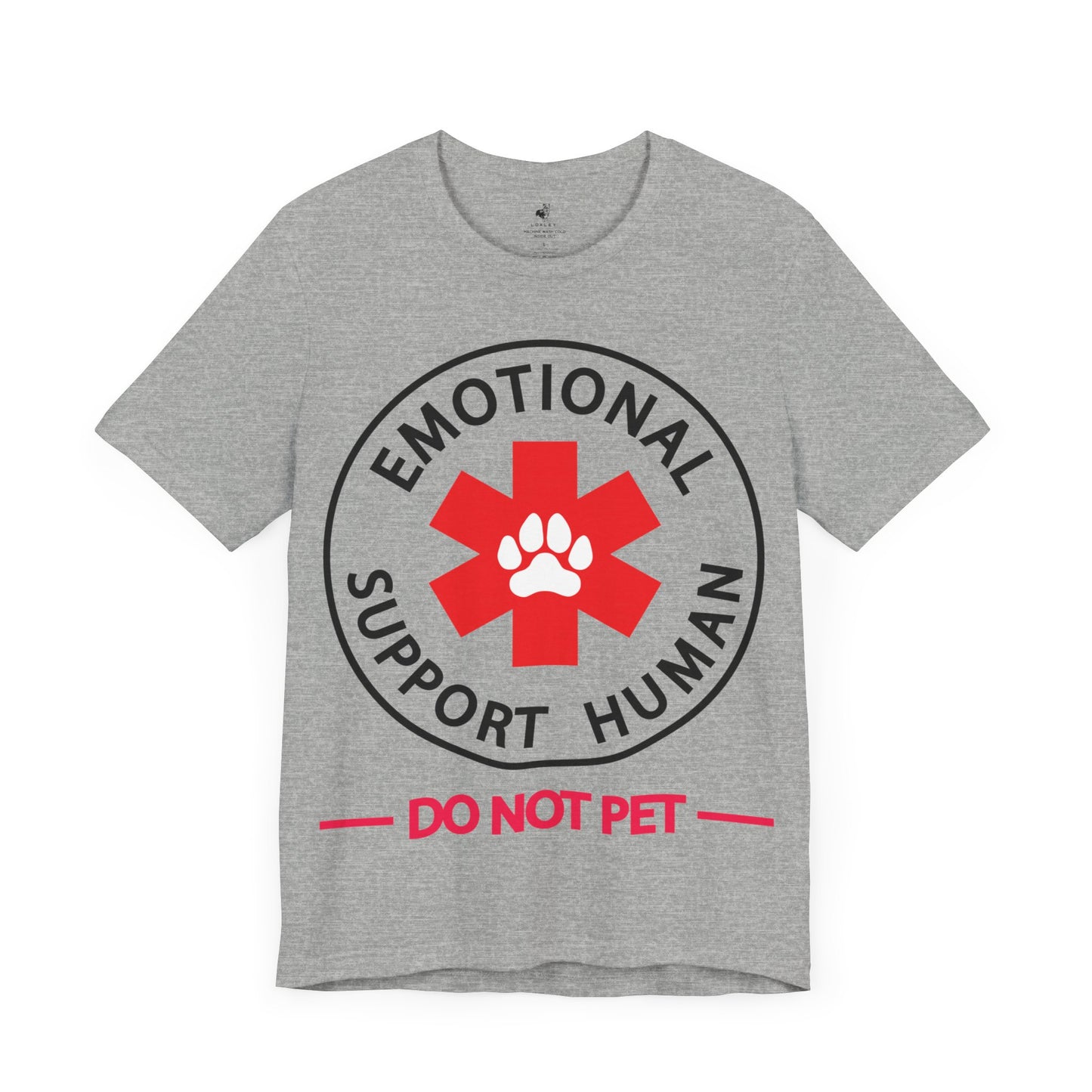 Emotional Support Human Unisex Short Sleeve T-Shirt