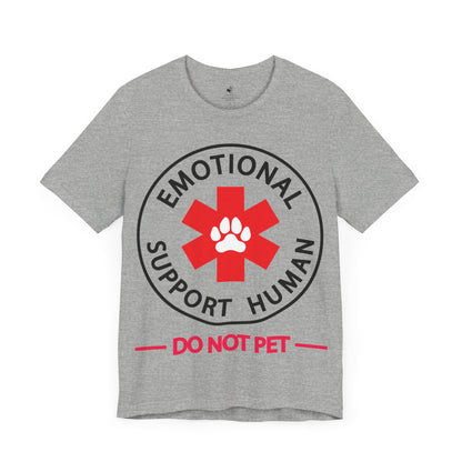 Emotional Support Human Unisex Short Sleeve T-Shirt