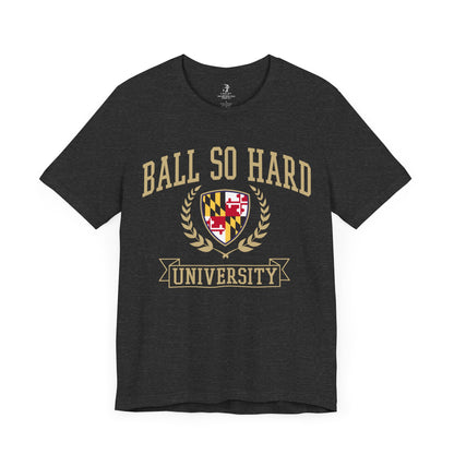 Ball So Hard University Raven Football Tailgate Unisex Short Sleeve T-Shirt