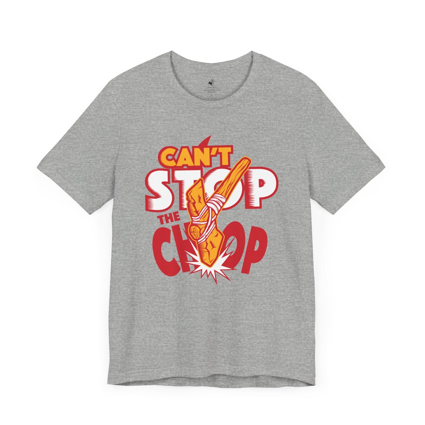 KC Can't Stop the Chop Football Sunday Tailgate Unisex Short Sleeve T-Shirt
