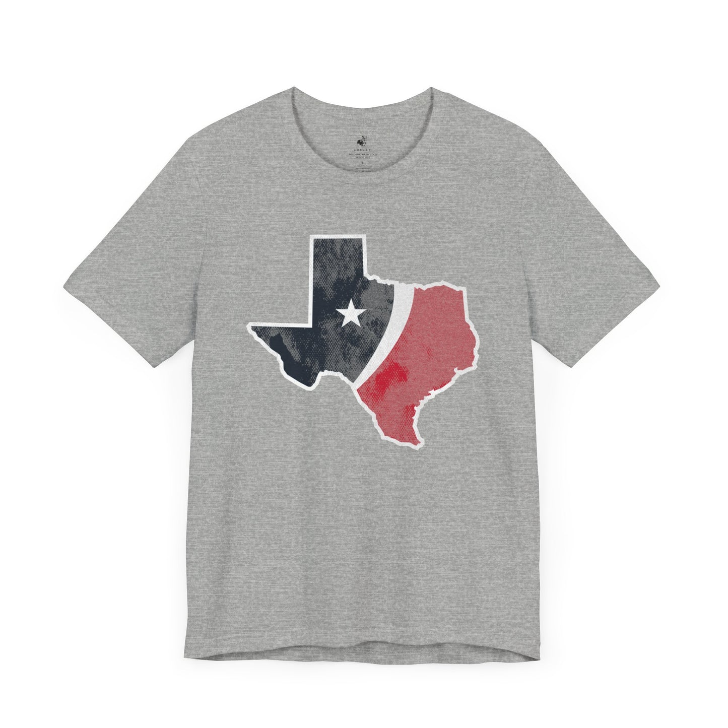 Texans State Stripes Football Tailgate Unisex Short Sleeve T-Shirt